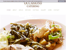 Tablet Screenshot of occasions-catering.com